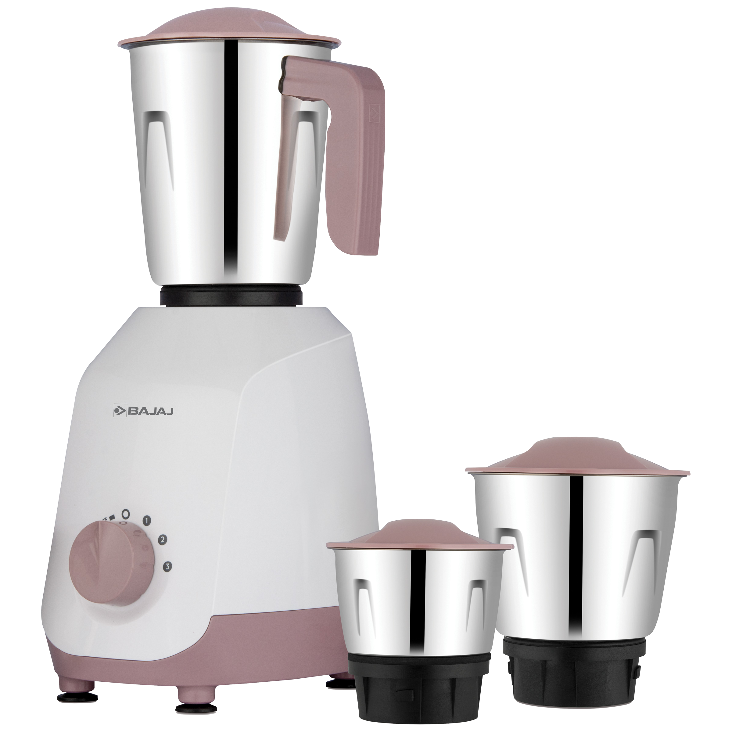 【masa❸】 Buy BAJAJ Ninja Series Gracio Lilac 500 Watt 3 Jars Mixer Grinder